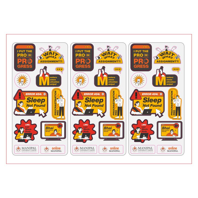 Sticker Sheet - Set of 3 Stickers